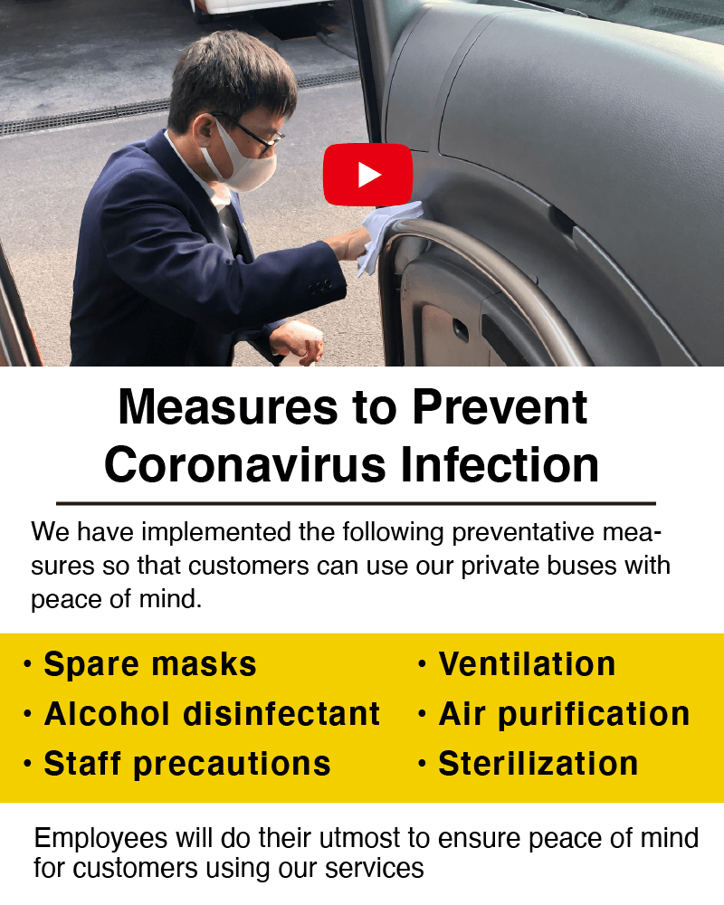 Regarding measures to prevent Coronavirus infection